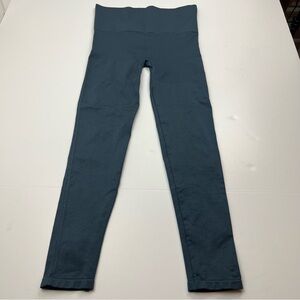 Blanqi Everyday Maternity Belly Support Legging Womens Medium Blue Grey Gray